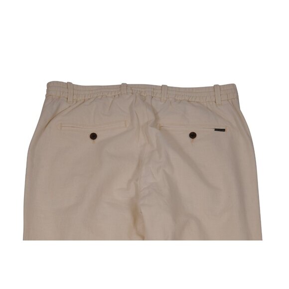 Scotch & Soda Mens Warren Linen Blend Twill Jogger Size US 33 Beige Pants - Picture 6 of 11